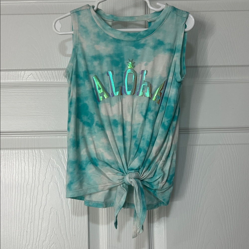 Tie-Dye Aloha Tank Top